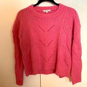 NWOT Pink Madewell Sweater, size XS